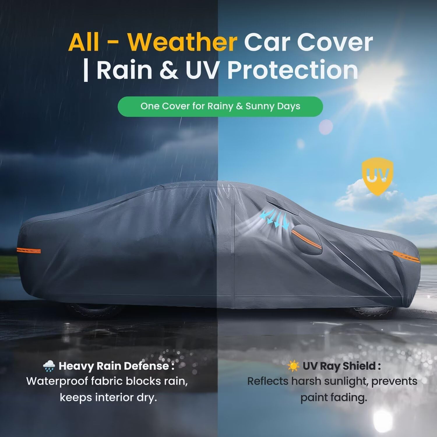 Waterproof Honda CR-V(2014-2025) Car Cover with Breathable Vents, [2025 Upgrade]