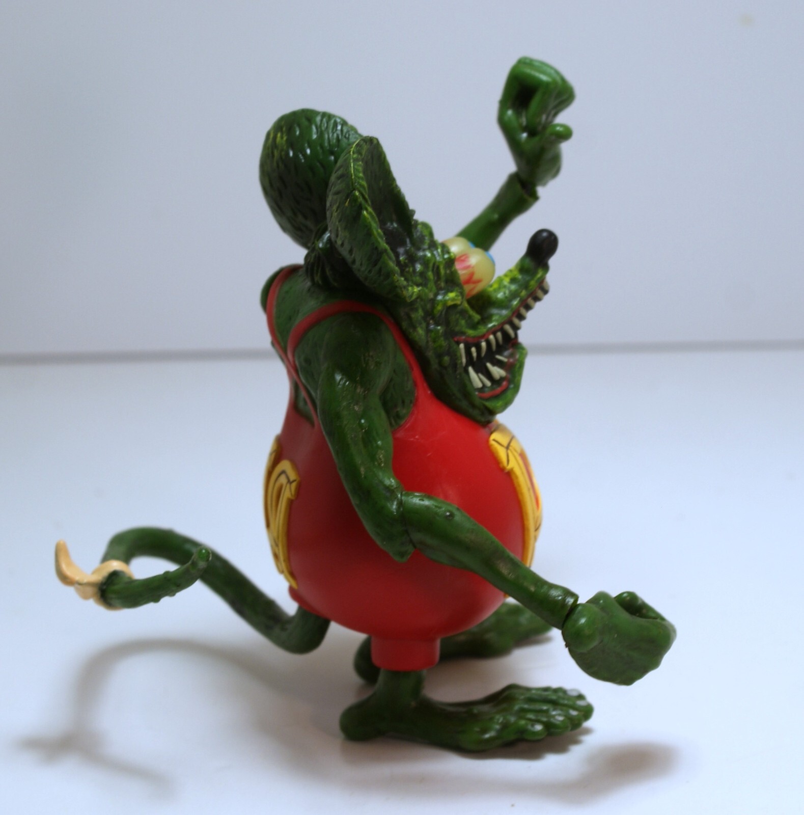 Hard to find Rat Fink " Big Daddy" ED Roth PVC RED! Adult collectible