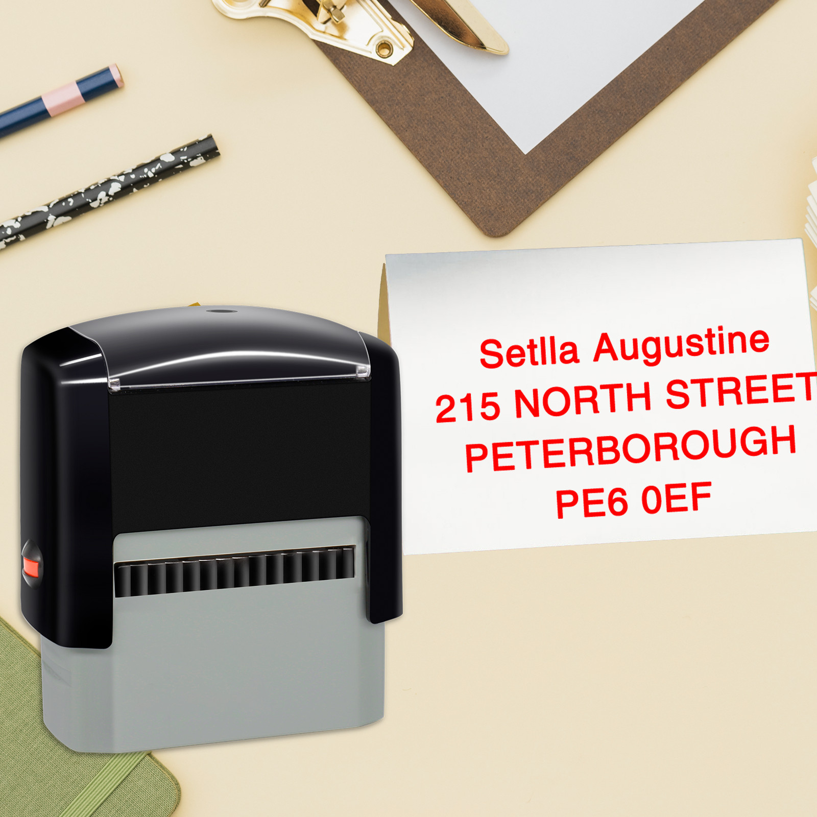 Custom Self-Inking Rubber Stamps Personalized Return Address Up to 3-8 Lines