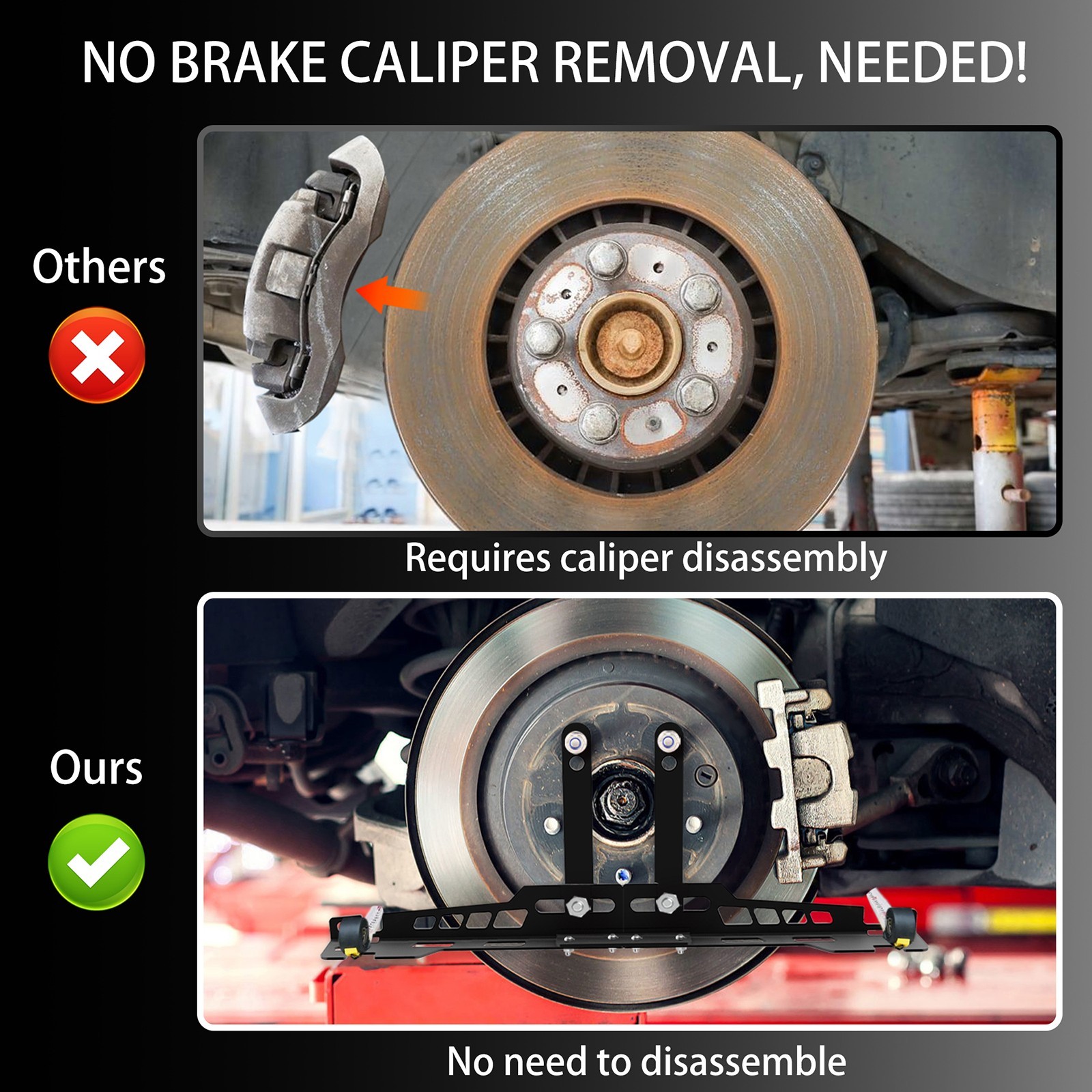 Upgraded Wheel Toe Alignment Tool Plate Kit Heavy Duty w/Tape Measures - 2Pcs