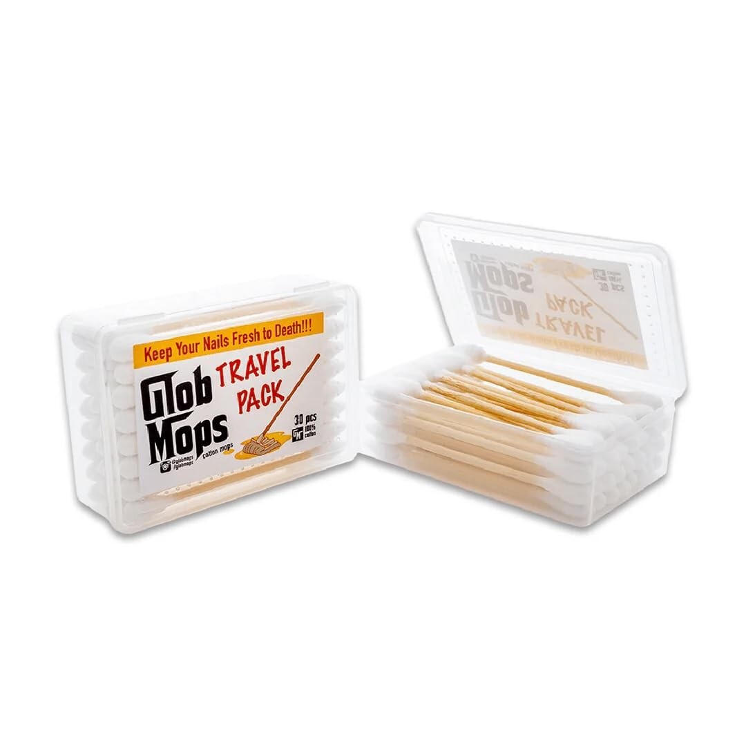 Glob Mops Cotton Swabs Double Travel Pack | Two Packs of 30ct