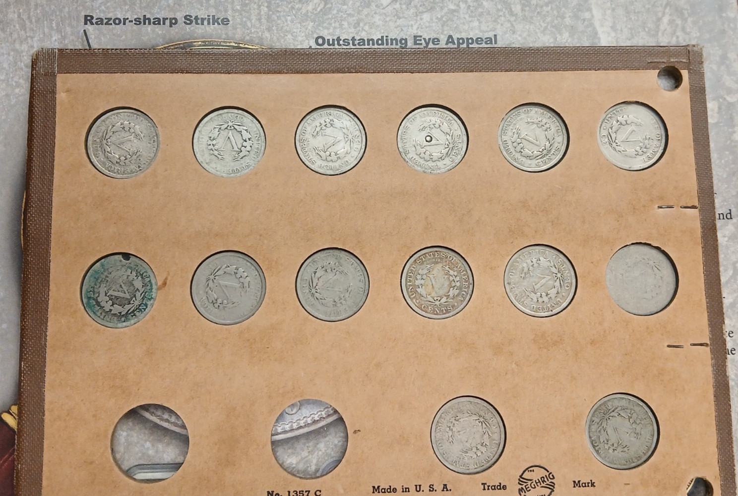 United States Liberty Head V nickels 1899-1912 lot of 14 coins T-262