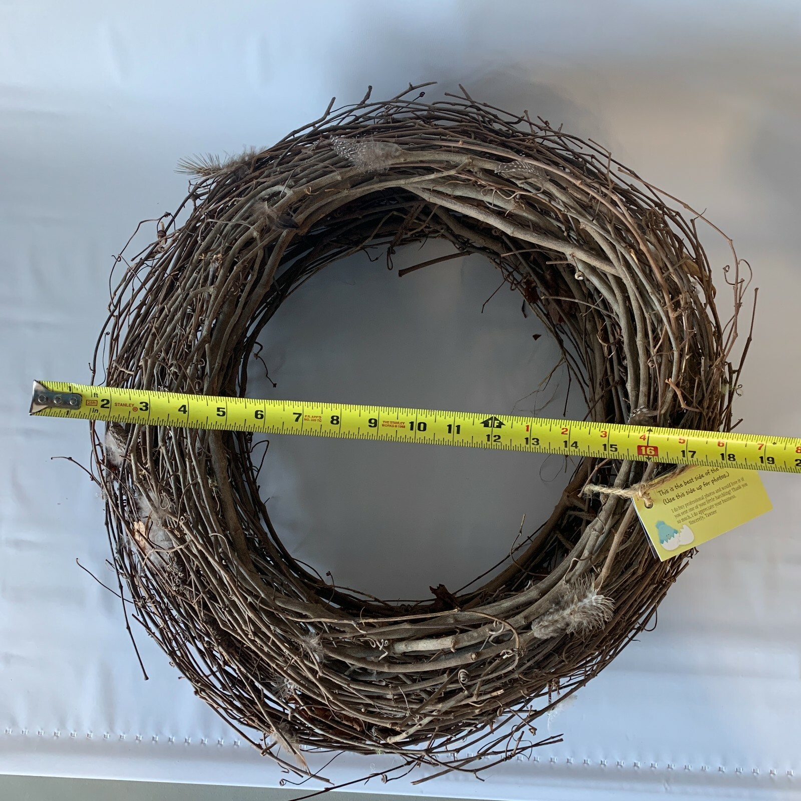 Twig Newborn Baby Nest Feathers Photography Props Photographer Handmade