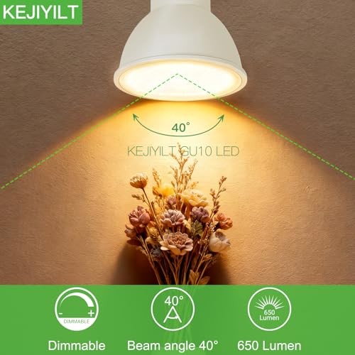10-Pack GU10 Dimmable LED Bulbs 7W (Equivalent 60W), 5000K Day Light, 650 5000K