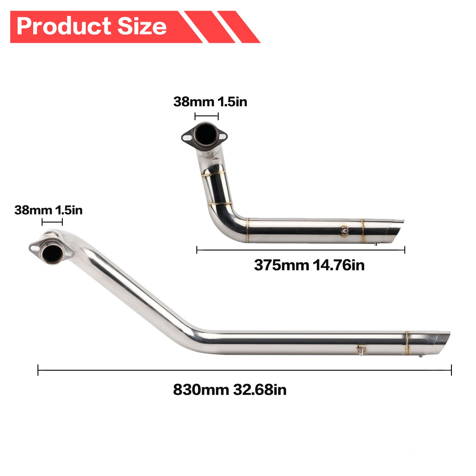 Shortshots Staggered Exhaust Pipe System For Kawasaki Vulcan 800 VN800 1995-2006