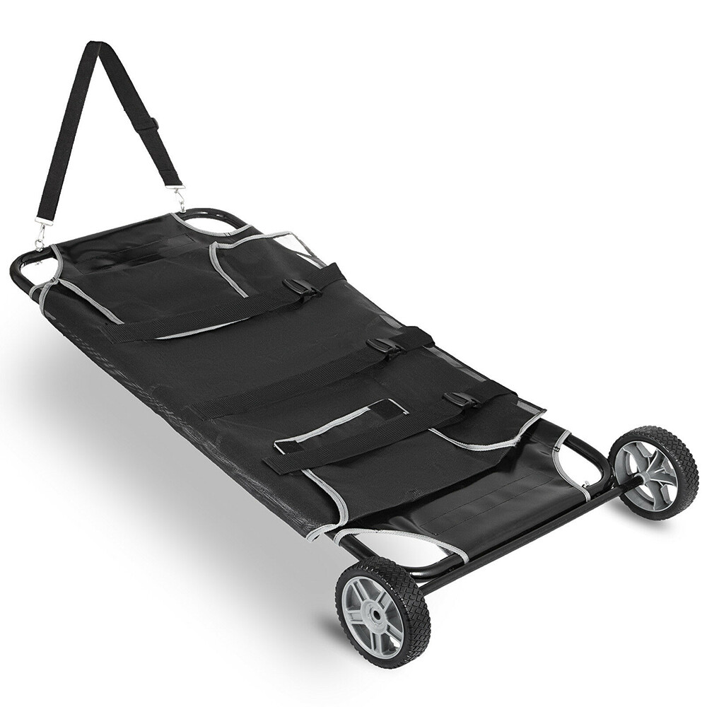 50"*26" Animal Stretcher with 2 Wheels Pet Dog Veterinary Expandable 250lbs Max