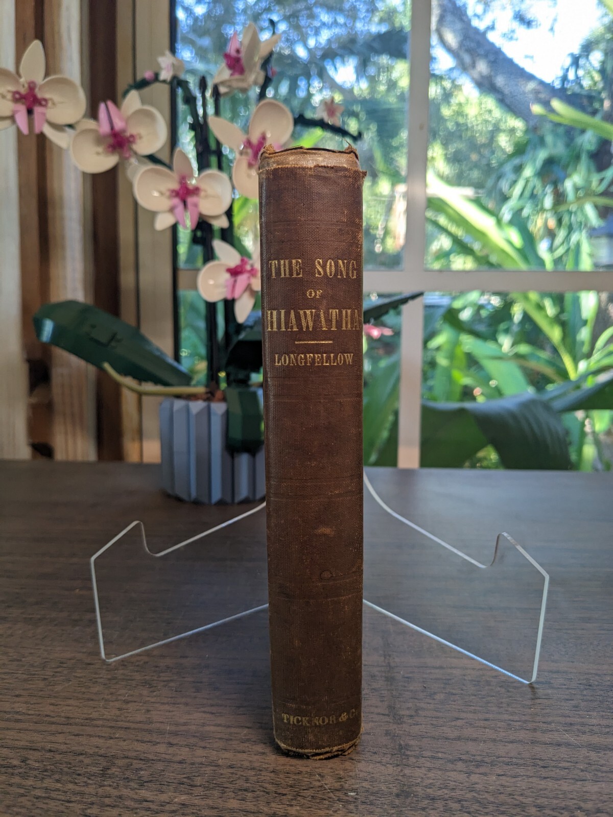 Longfellow Henry Wadsworth Autographed Letter & "Song of Hiawatha" w/ Provenance