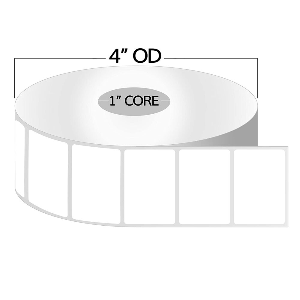 1000/Roll 2.25 x1.25 Direct Thermal Barcode Labels Zebra LP2824 TLP2824 LP2844