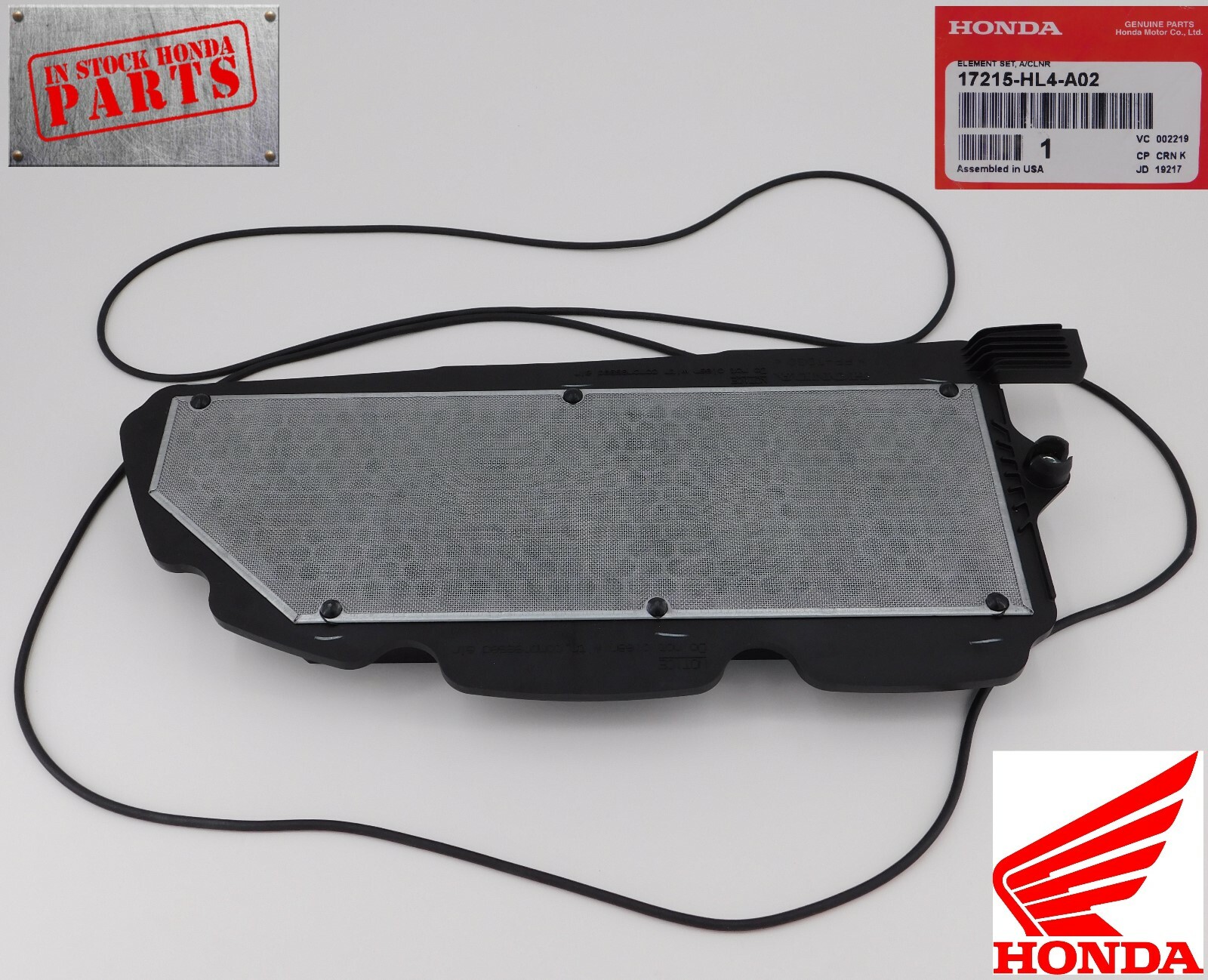 HONDA PIONEER 1000 OEM Genuine AIR FILTER ELEMENT 2016-2023 17215-HL4-AK0