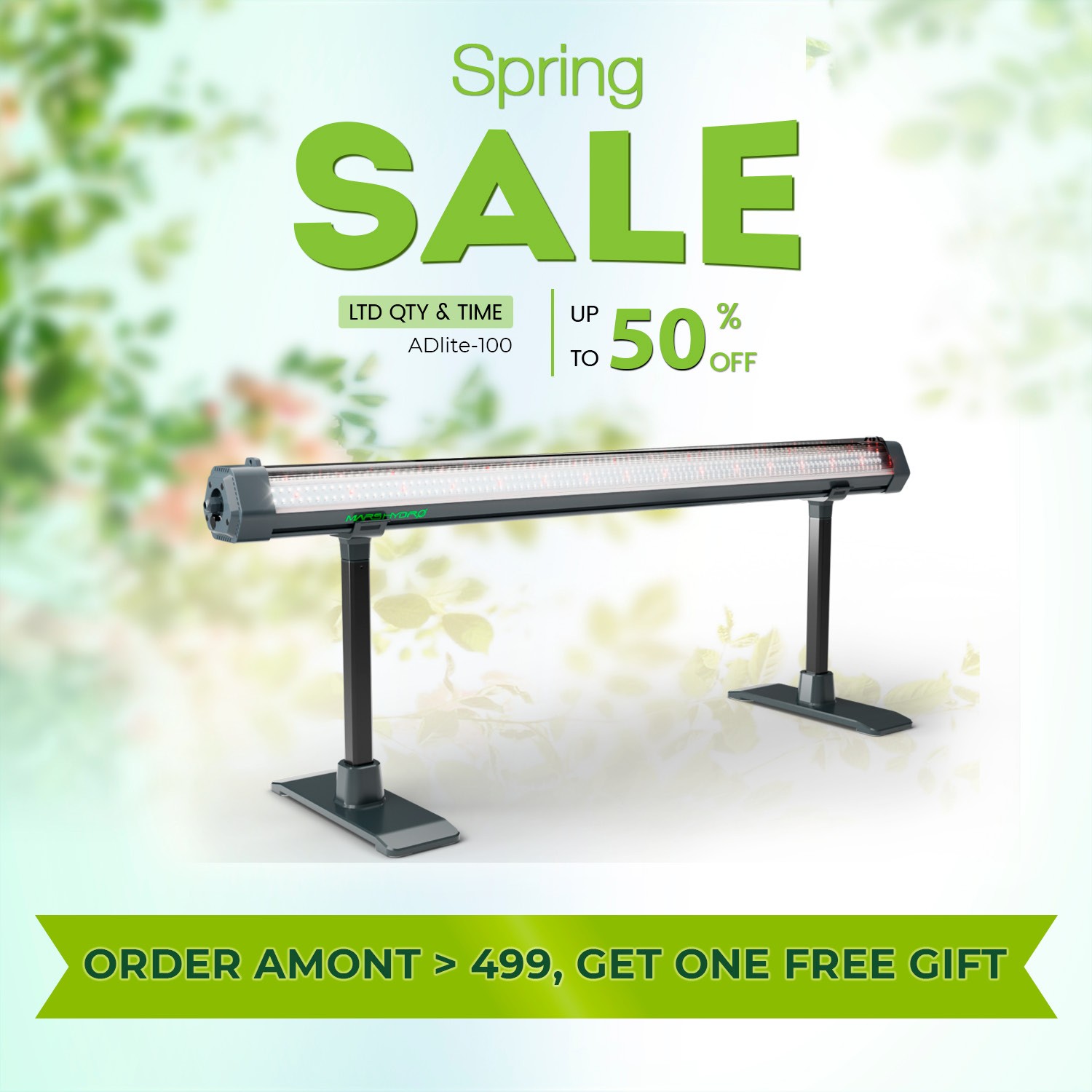 Mars Hydro ADlite 100 Under Canopy 100W SUPPLEMENTAL LED GROW LIGHT BAR