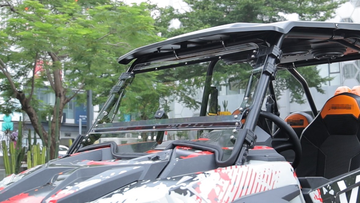 UTV Flip Up Split Front Windshield for 2019-2023 Polaris RZR XP 1000/4 Turbo 4