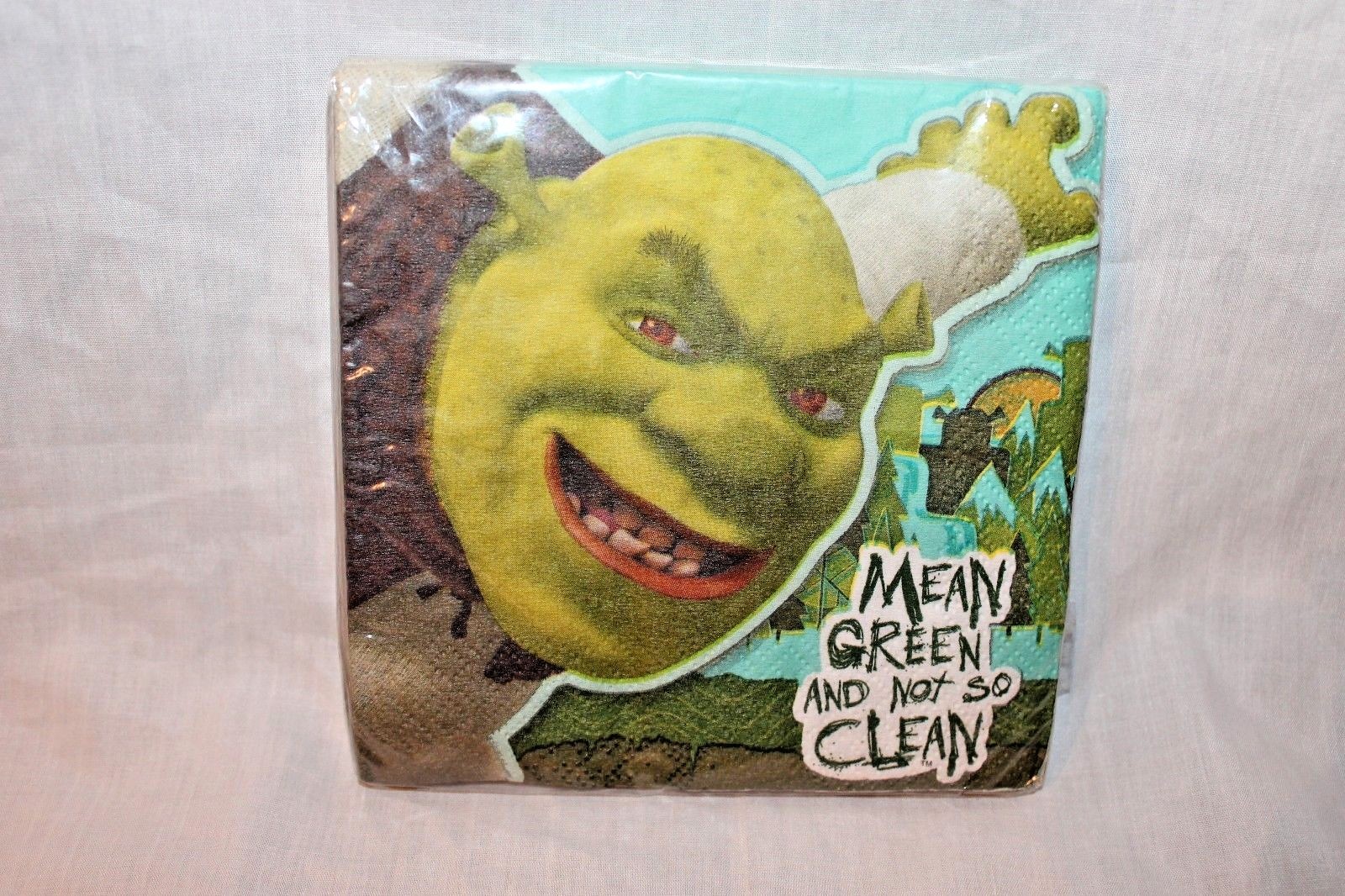 NEW  IN PACKAGE SHREK FOREVER AFTER 16- DESSERT NAPKINS PARTY SUPPLIES