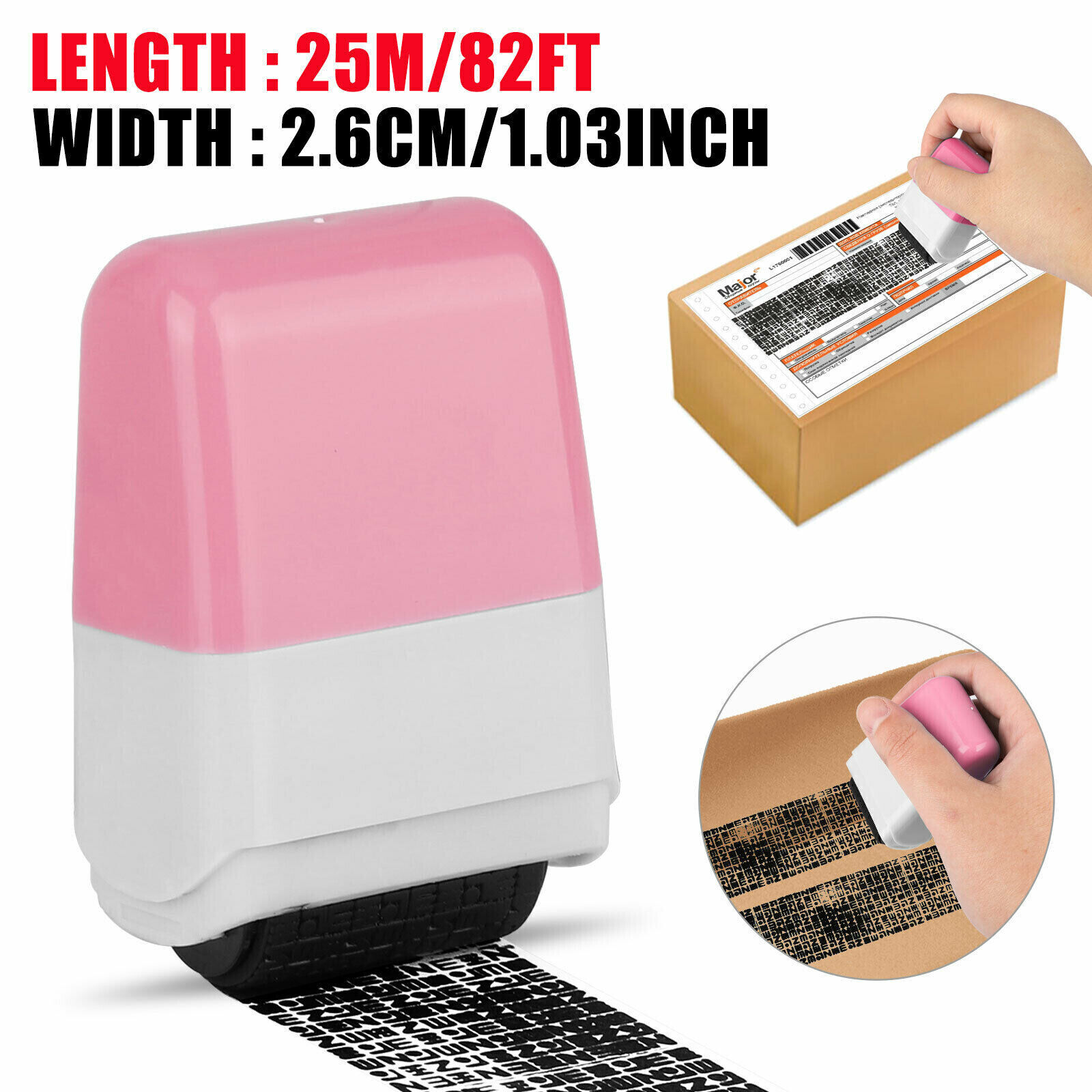 2PCS Identity Theft Protection Roller Stamp Guard ID Privacy Confidential Data