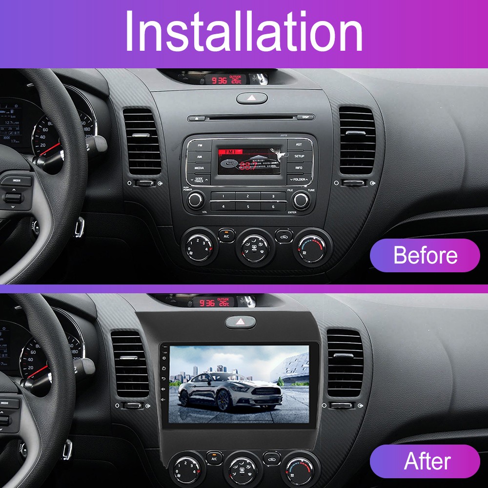 For 2014-2018 Kia Forte Apple CarPlay Android 16.0 Car Stereo Radio GPS Navi RDS