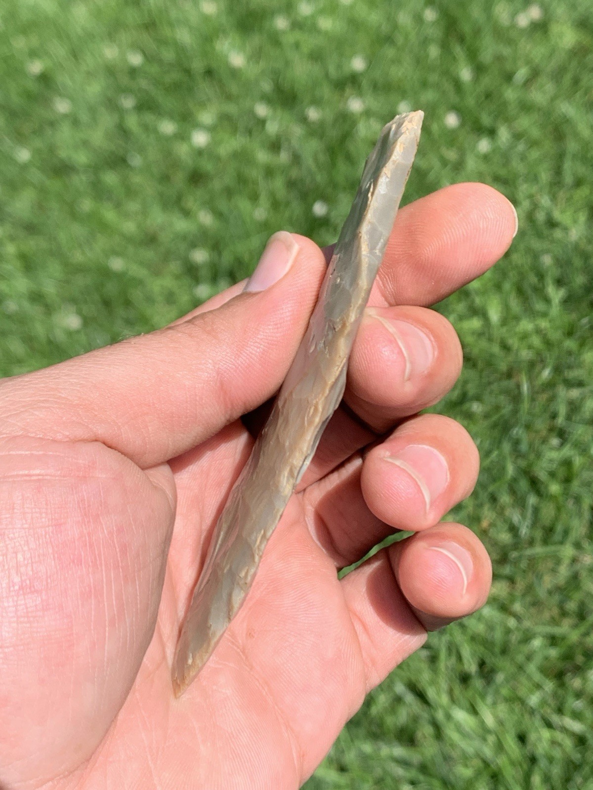 Authentic Archaic Blade Arrowhead 4 1/8 Fayette Co Kentucky Glossy Carter Cave