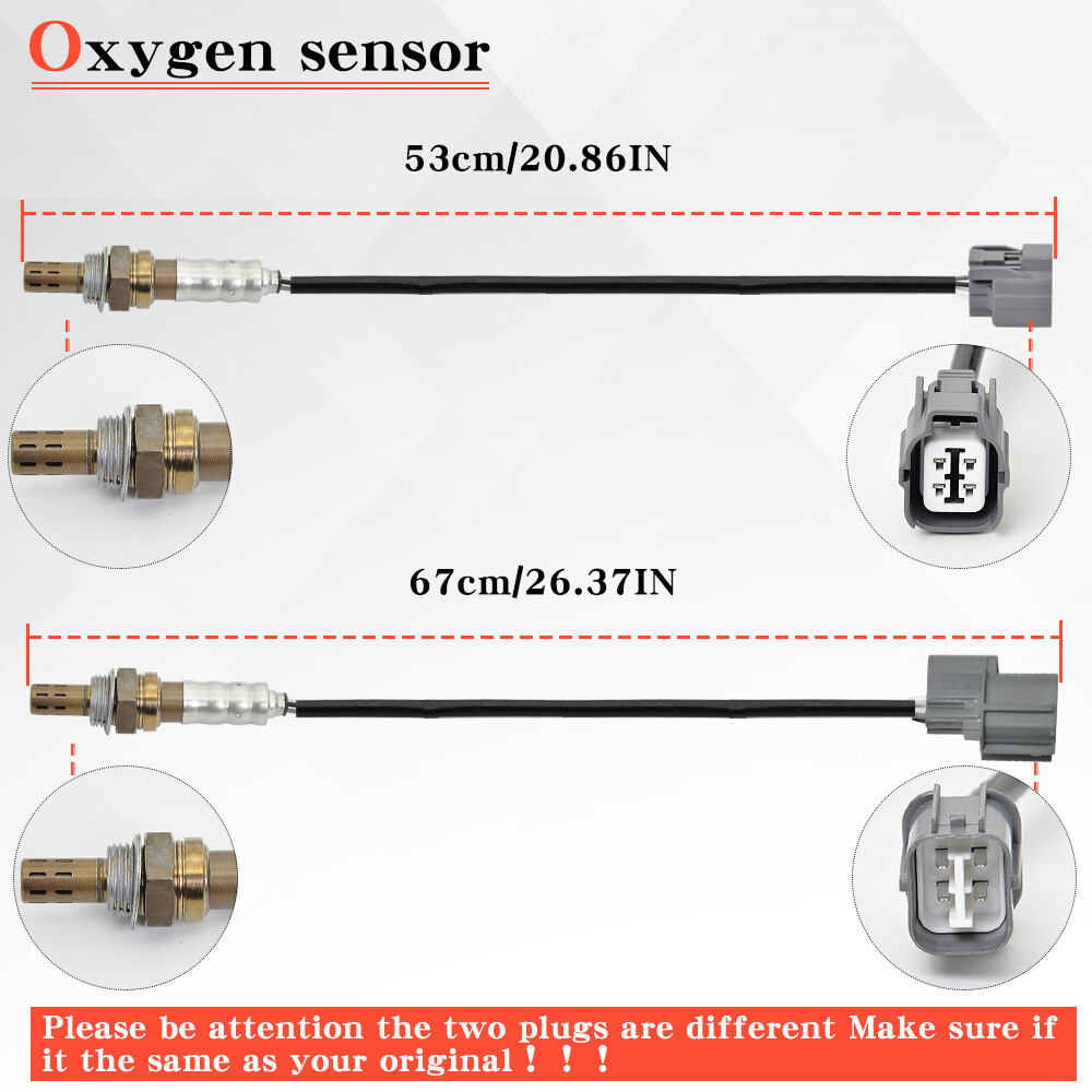 2PCS Sensor Oxygen O2 Front Sensor Rear For 2001-2005 Honda 1.7L Civic 234-4733