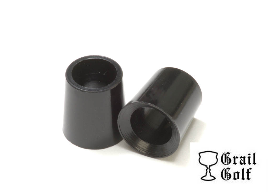 GRAIL GOLF NEW PREMIUM BLACK IRON FERRULES .370 ID .50" .535OD TOUR QUALITY LOT