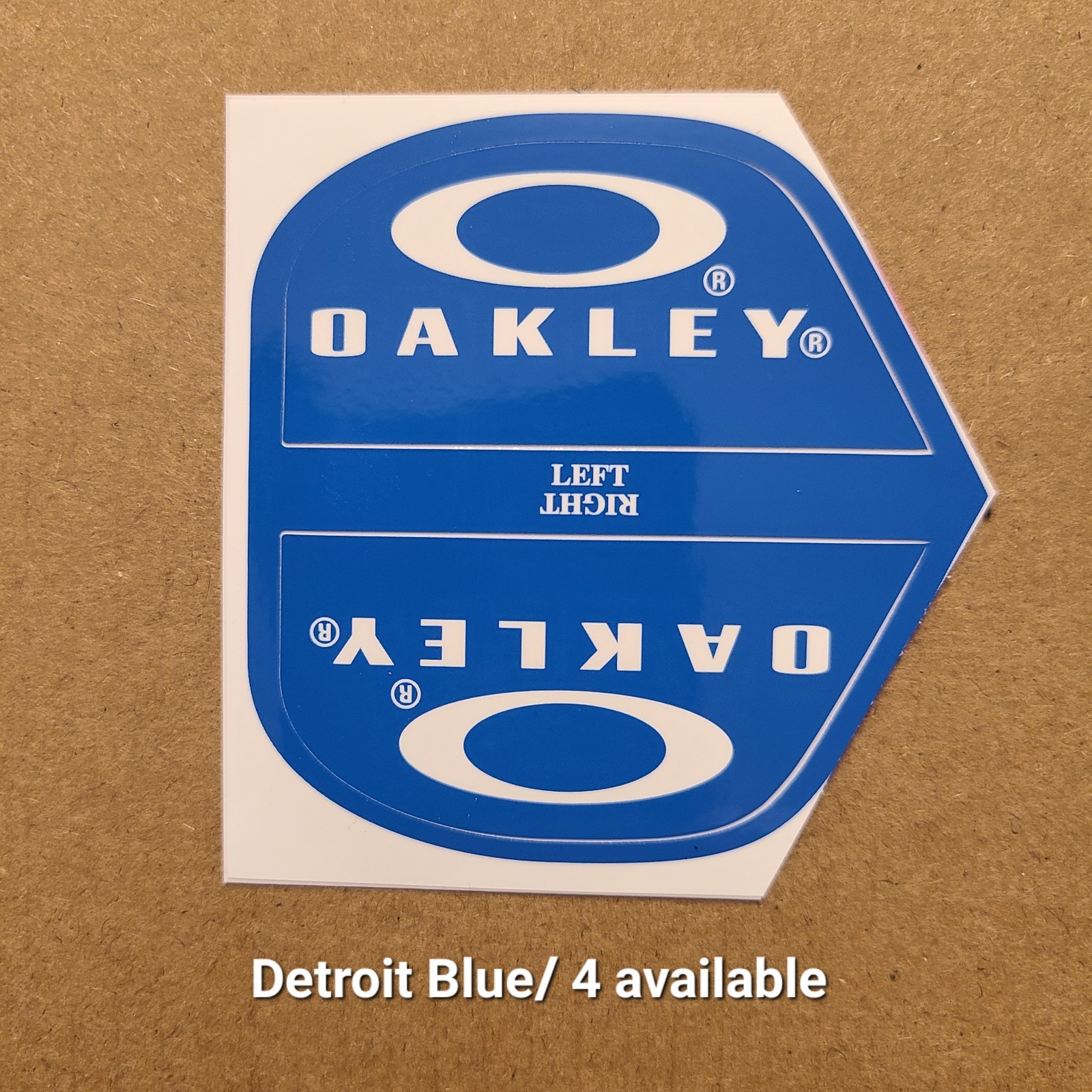 Oakley Football Helmet Visor Eye Shield Tab Decals (Message W/Color You Want)