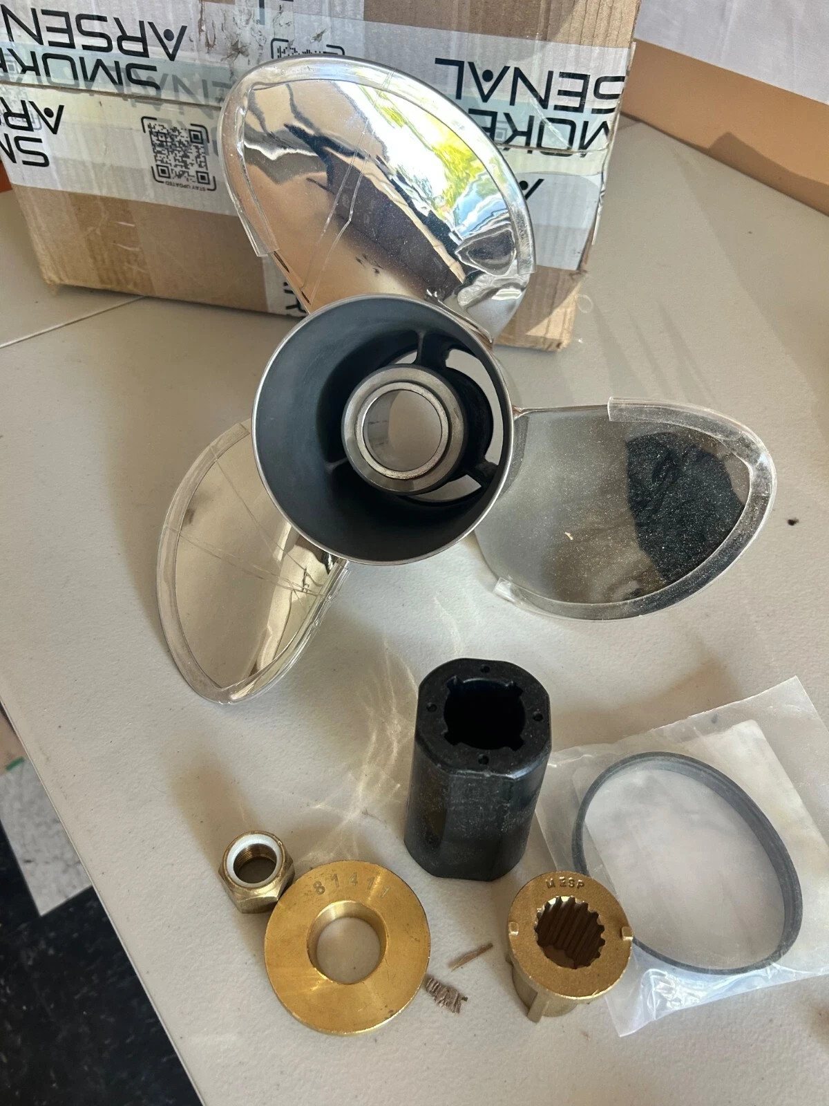 14 1/2x19 Stainless Boat Propeller for Mercury Engine 135-300 HP 15 Tooth