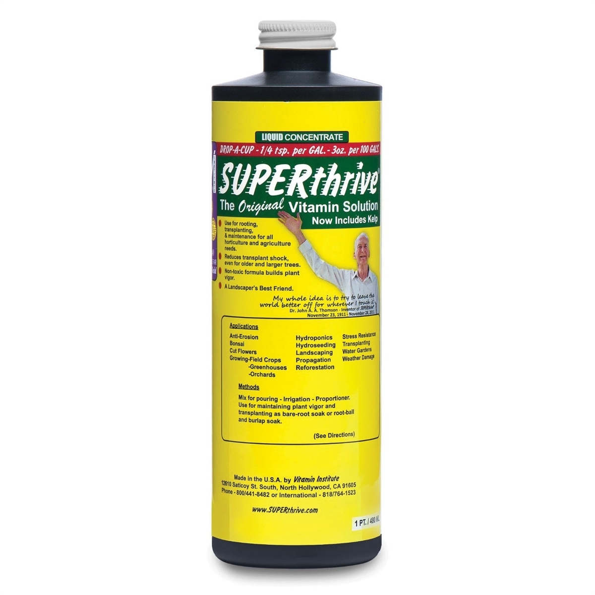 Superthrive Hydroponic Liquid Vitamin Solution - Pint