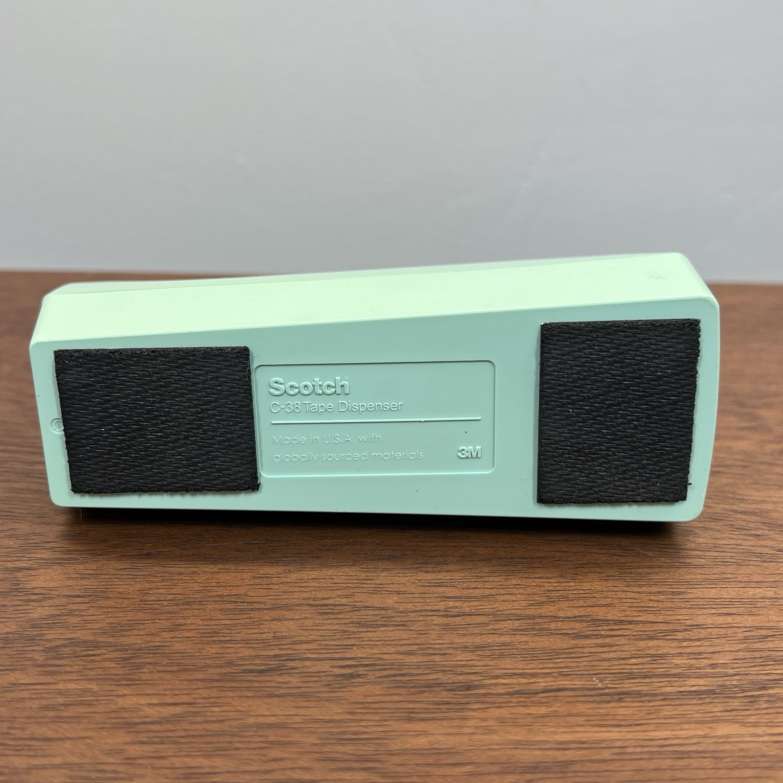 Mint Green Scotch C-38 Weighted Desk Tape Dispenser 3M USA Retro