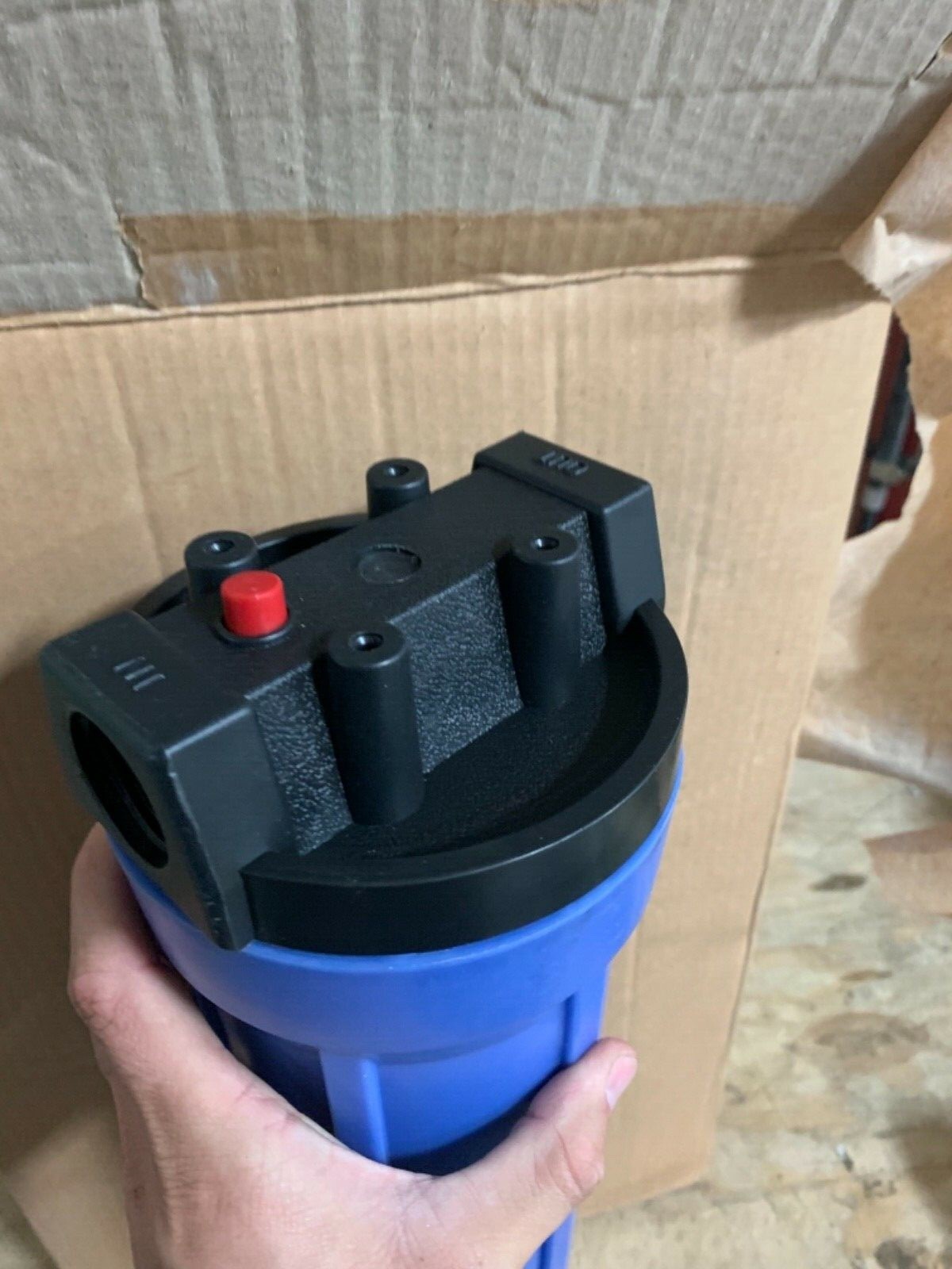 20 x3.75-inch Whole House Big Blue Water Filter Housing 1-inch Outlet/Inlet new