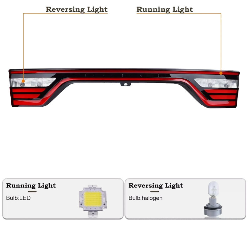 68453659AA LED Tail Light Lamp Liftgate For 2014-2022 Dodge Durango Camera Hole