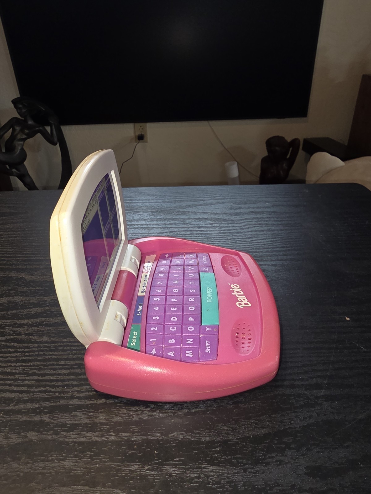 Barbie Online Talking Laptop Computer Toy Vintage 1999 Lights Up *NO SOUND