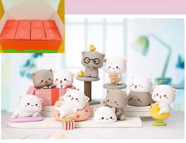 Season2 Peach and Goma MITAO-CAT Sweet Lovely Figure Art Toy Desktop Deco Gift