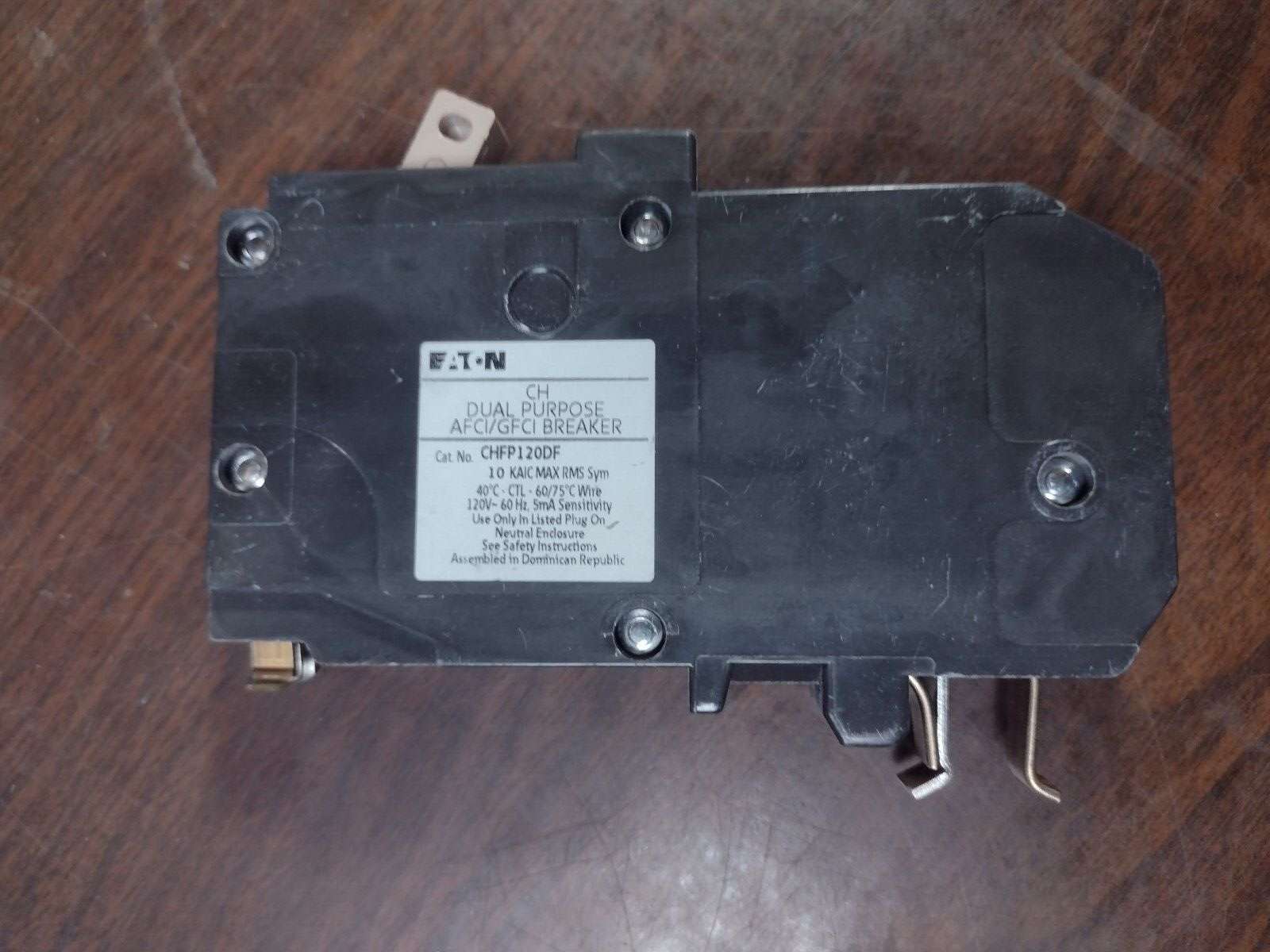 EATON CHFP120DF CIRCUIT BREAKER 20 AMP 1-POLE AFCI GFCI *LOT of 2* NEW NO BOX