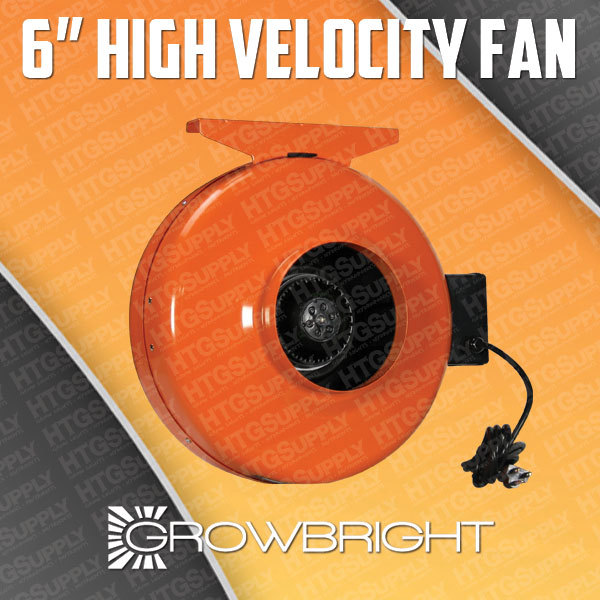 6" Inch Hydroponics Inline Duct Fan Exhaust Blower vent