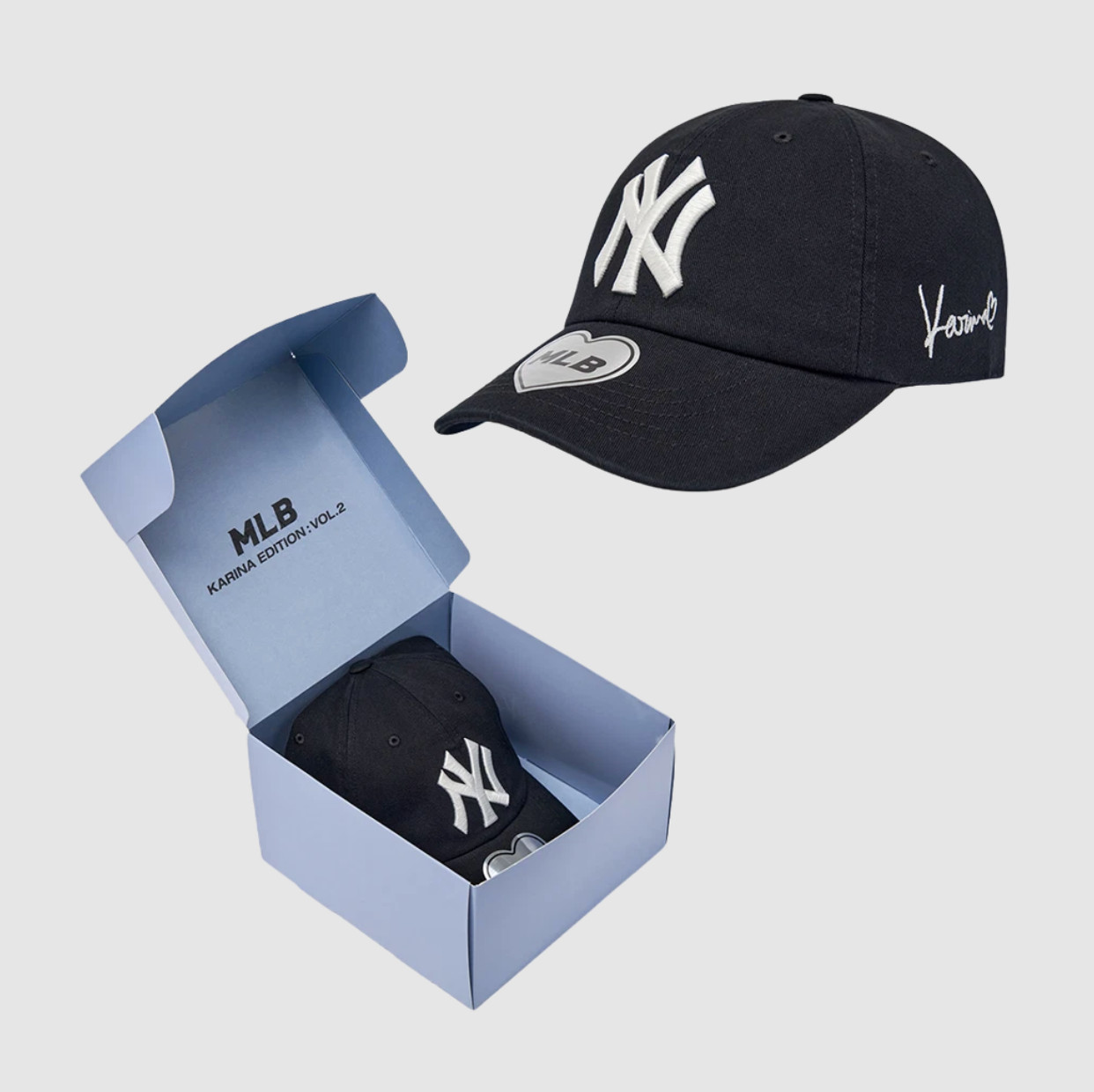 MLB x Karina Signature Unstructured Ball Cap Black