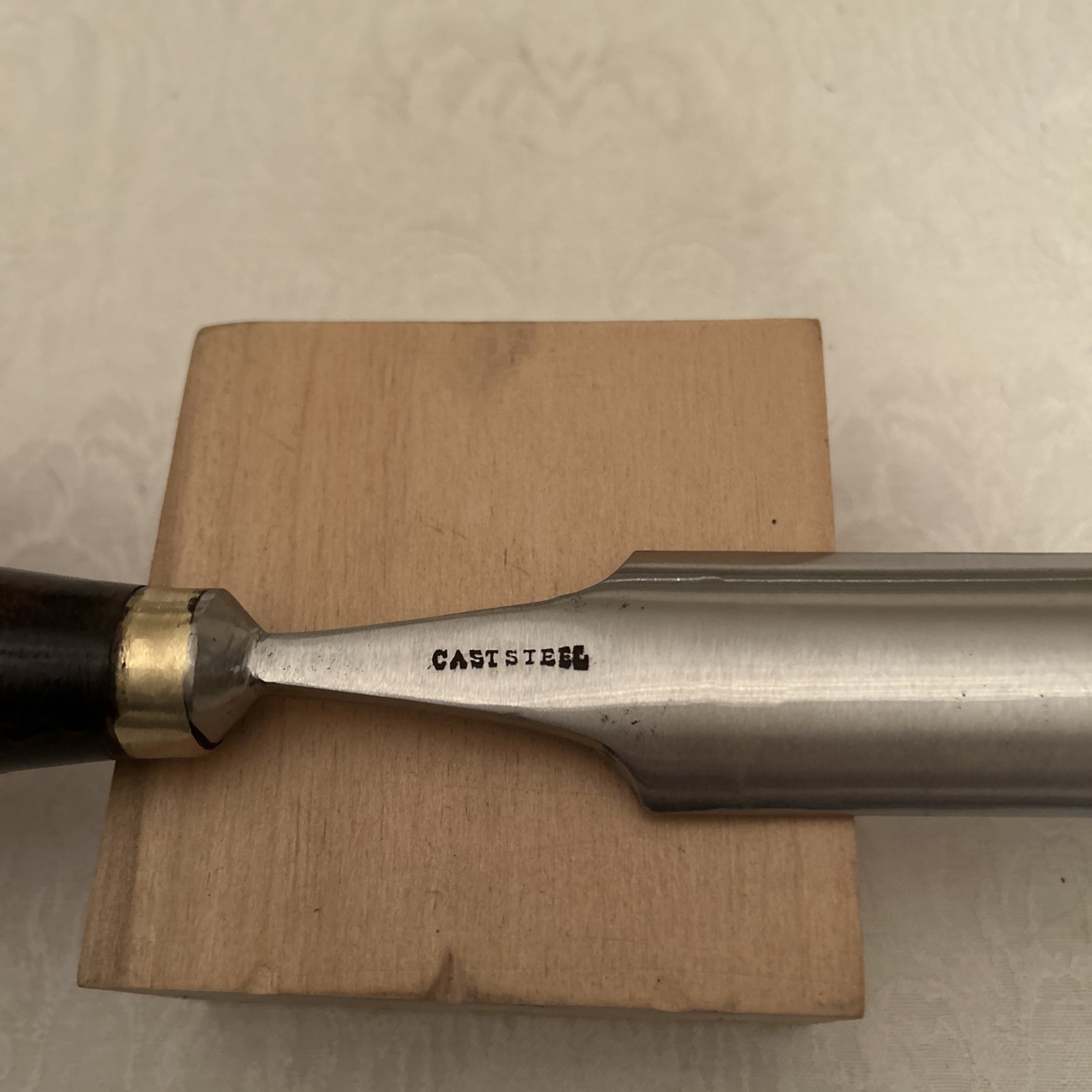 Swinscow & Manuel # 7 / 37mm Straight Carving Gouge 1840 Sheffield Rare Stamp