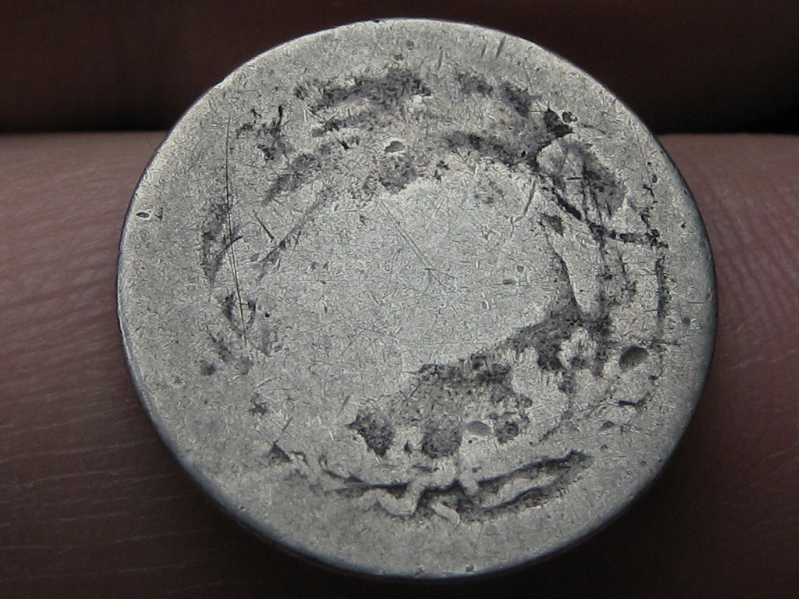 1892 S -1916 S Silver Barber Dime- San Francisco, Heavily Worn