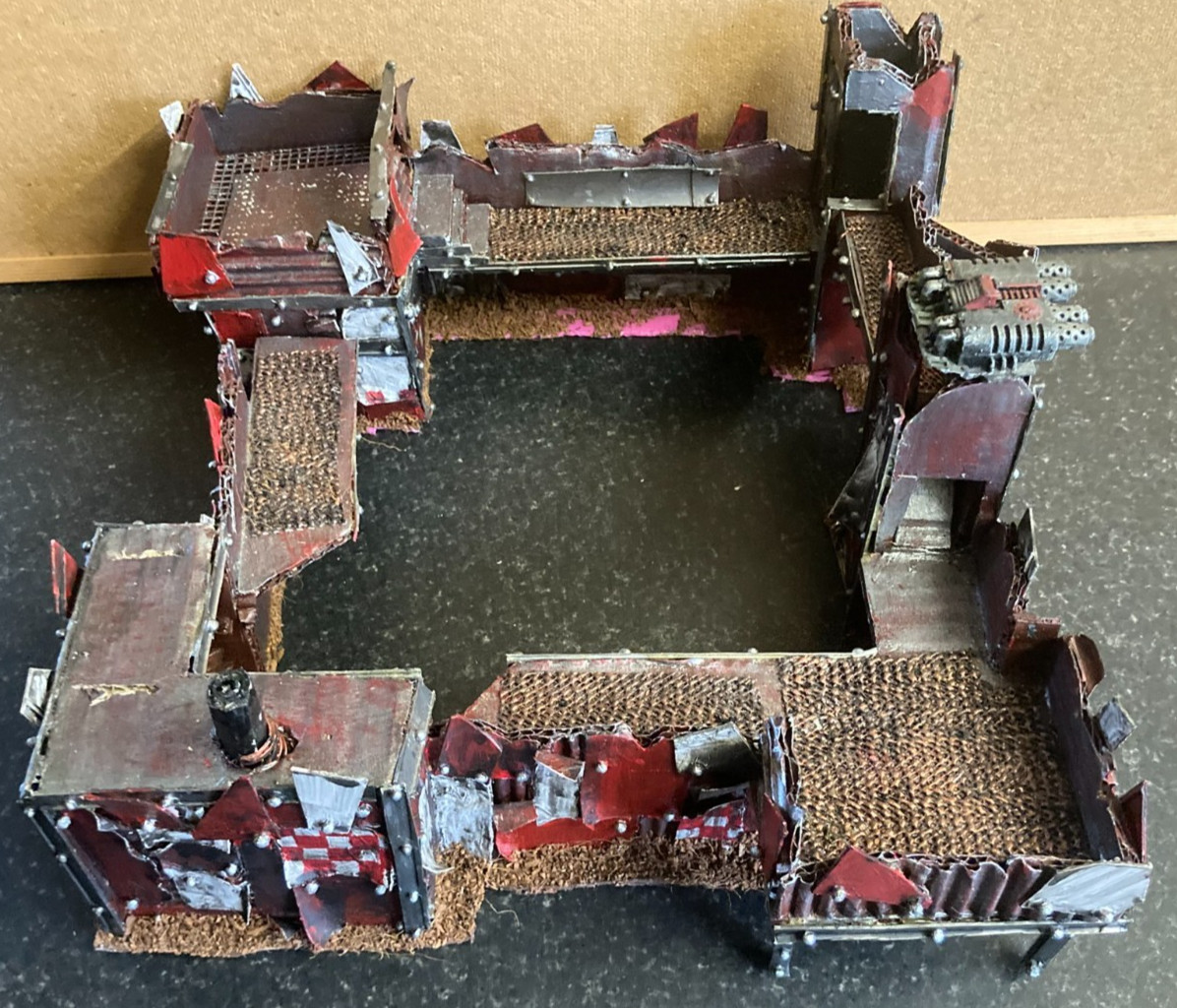 Warhammer 40k ORK FORT STRONGHOLD Building Terrain Scenery Custom Made Excellent