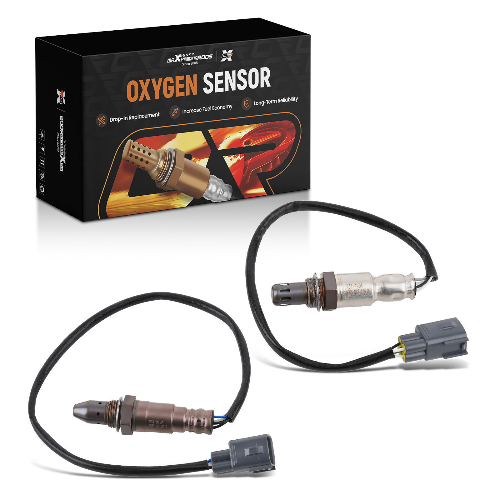 Upstream & Downstream O2 Oxygen Sensor For Nissan Sentra 2013-2018 L4 1.8L Black