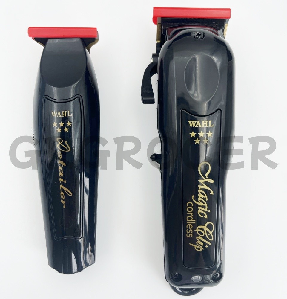 Wahl Cordless Barber Combo Black Magic Clip Clipper & Detailer Trimmer 3025397