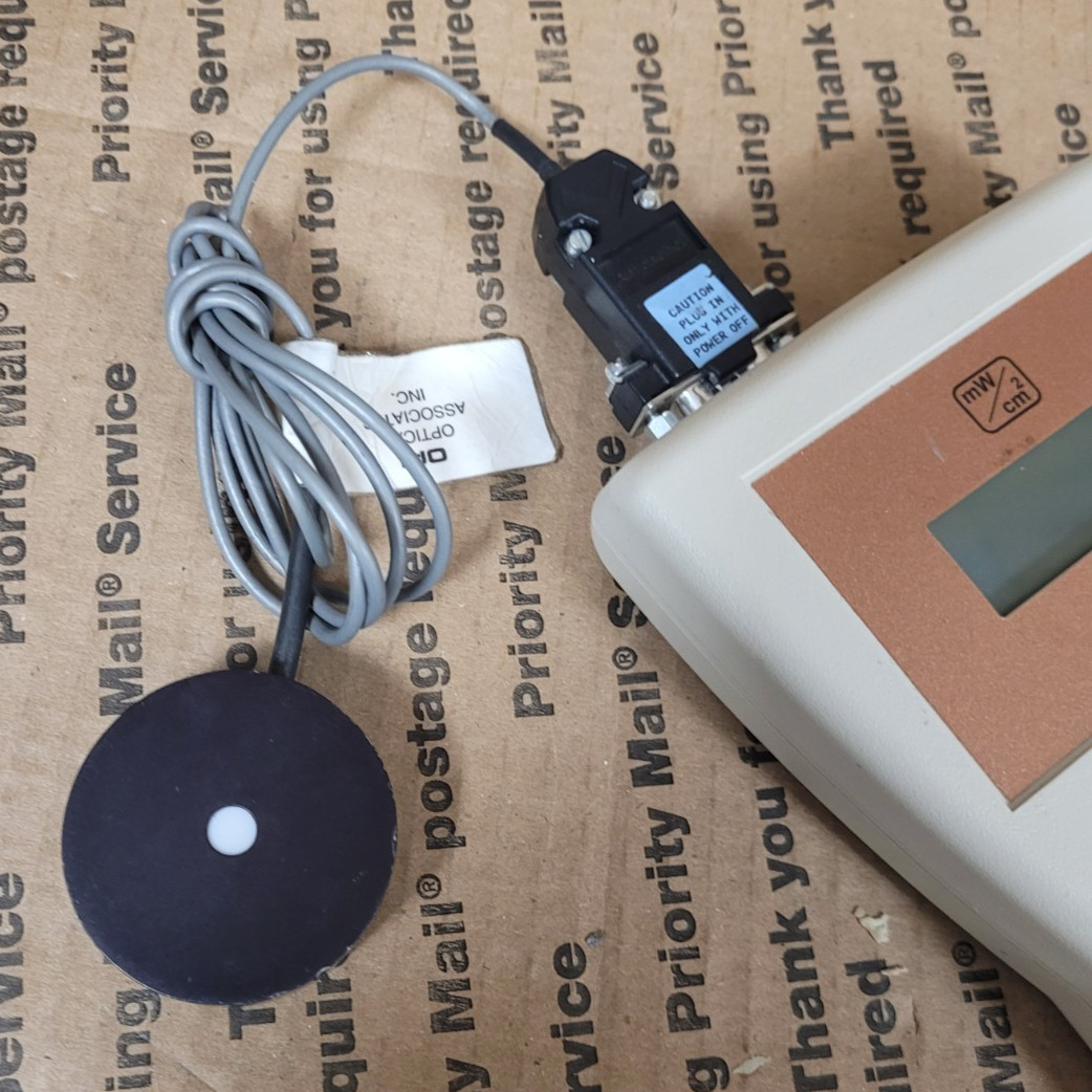 Optical Associates OAI 308 UV Intensity Meter W/UVB Probe/Sensor (TURNS ON)