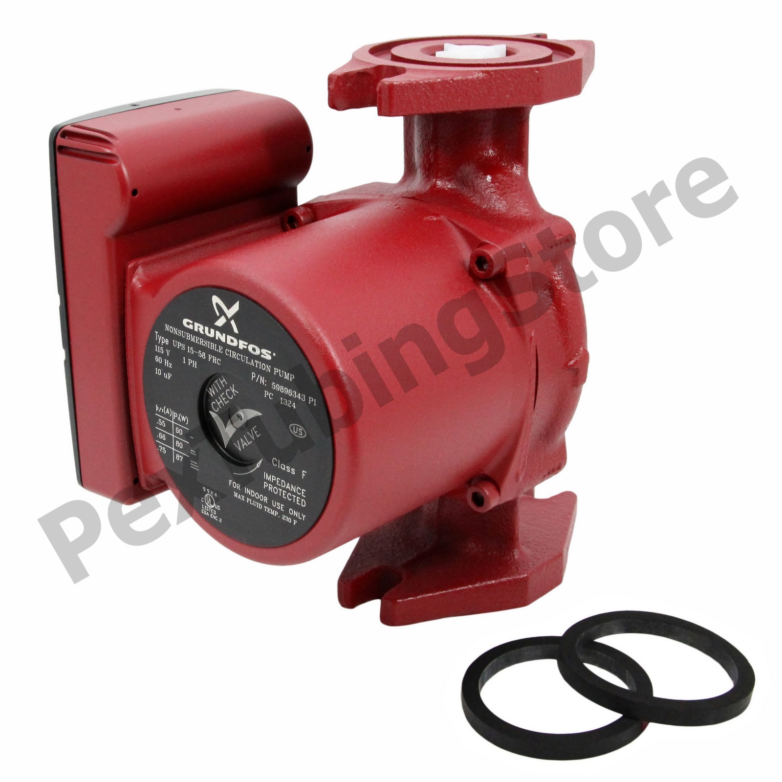 Grundfos UPS15-58FRC 3-Spd Circulator Pump,IFC 59896343