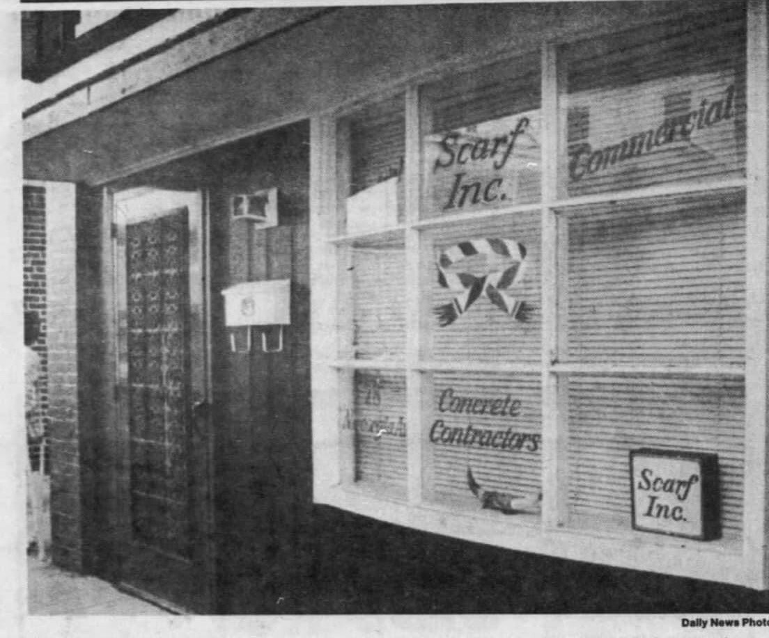 Scarf Inc Concrete Business Card - Mafia Boss Nicky Scarfo Philadelphia AC Mob