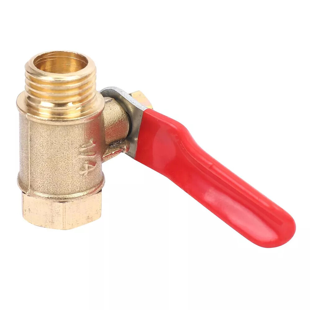 4 Pack 1/4" Male Female NPT Brass Ball Valve Water Air Tank Drain Shut Off USA