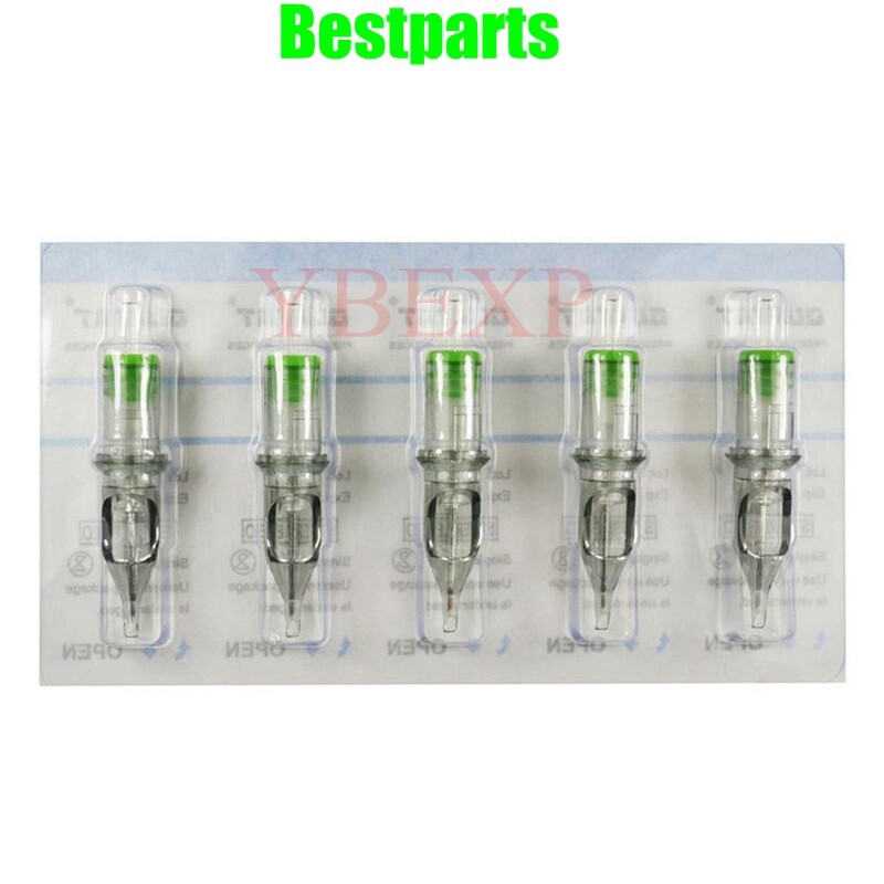 10/20pcs Disposable Tattoo Needle Cartridges Sterilized Round Liner Shaders US