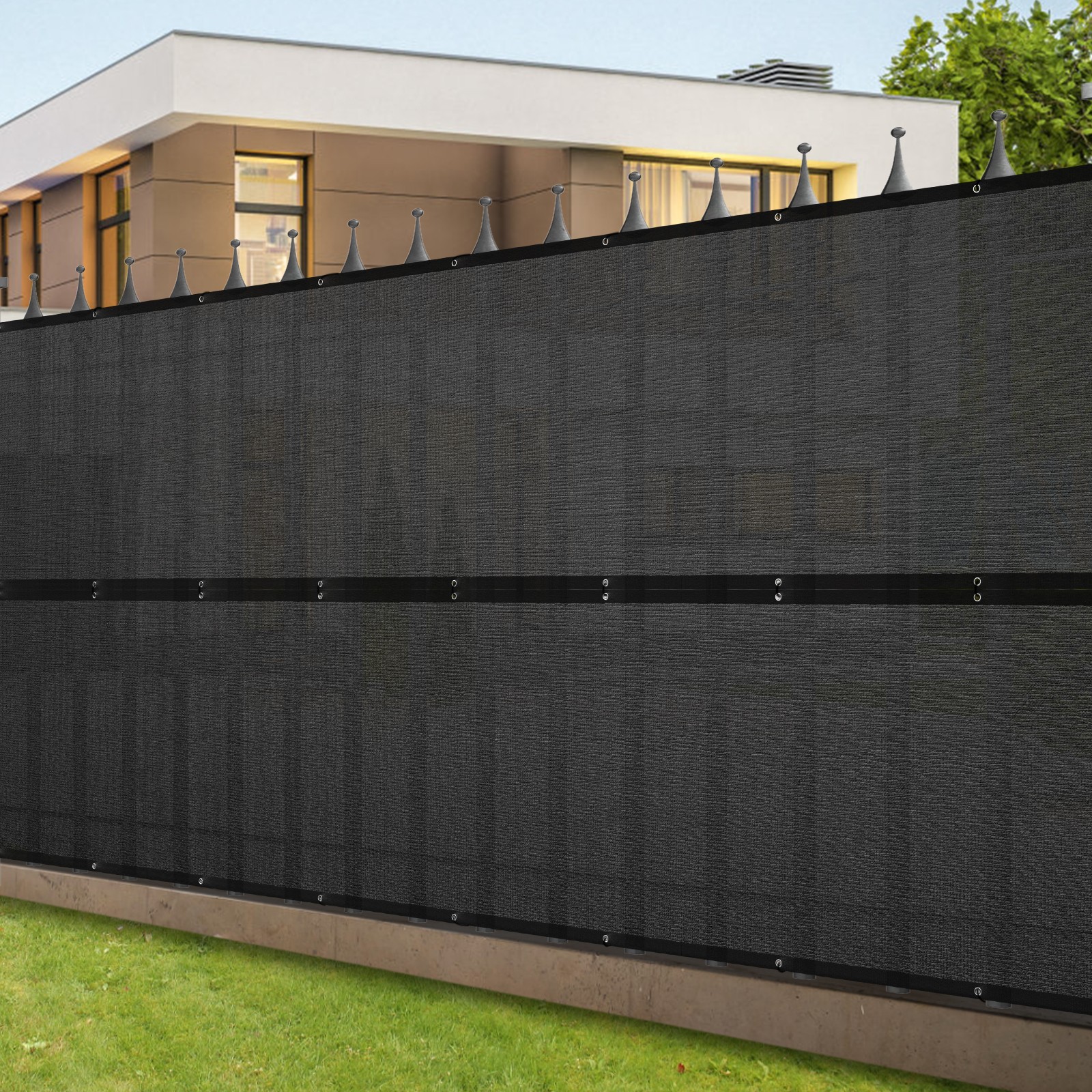 Privacy Fence Screen Windscreen Garden Fabric Mesh Shade Panel