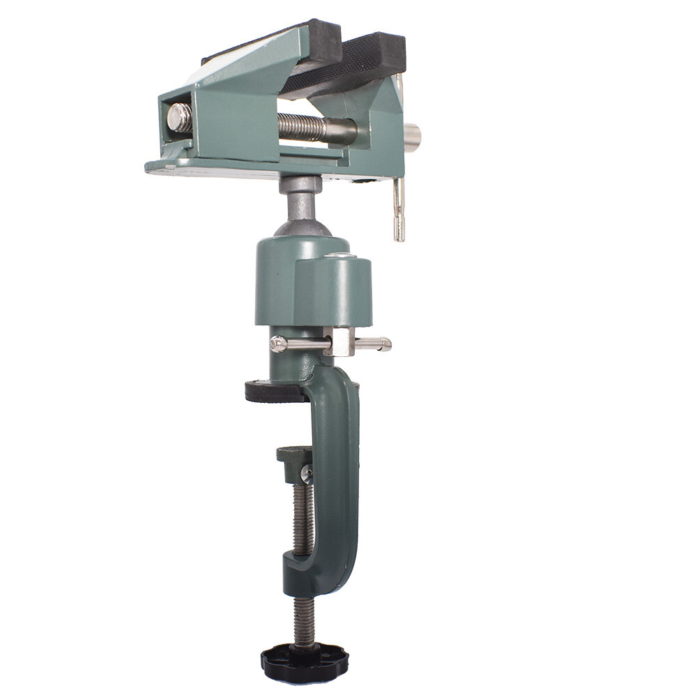 LABLT 3In Universal Table Vise Aluminum Swivel 360° Rotating for Holding Parts