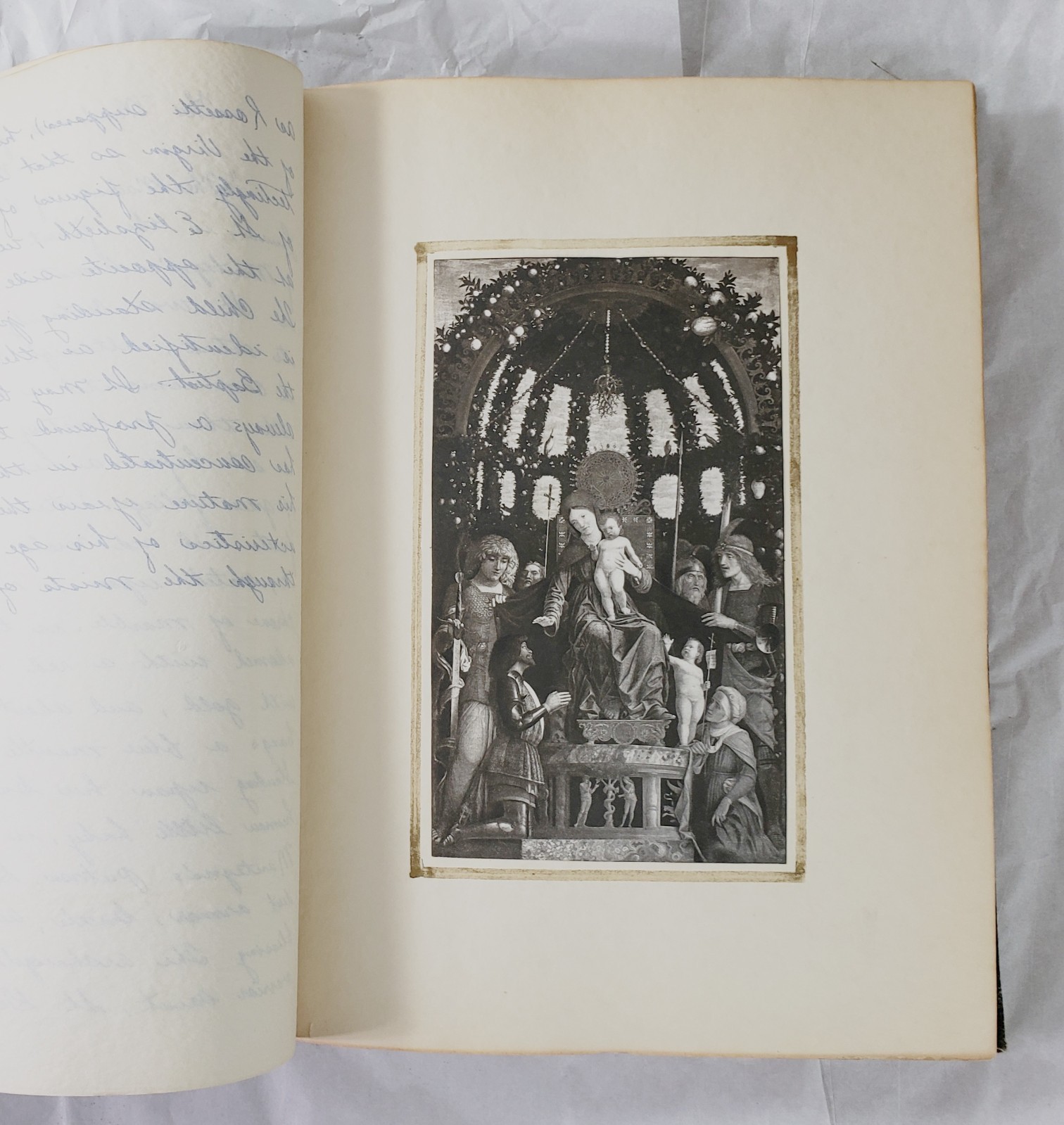 Antique Rare Manuscript Art Masters Hand Written History Commentary Illustrated