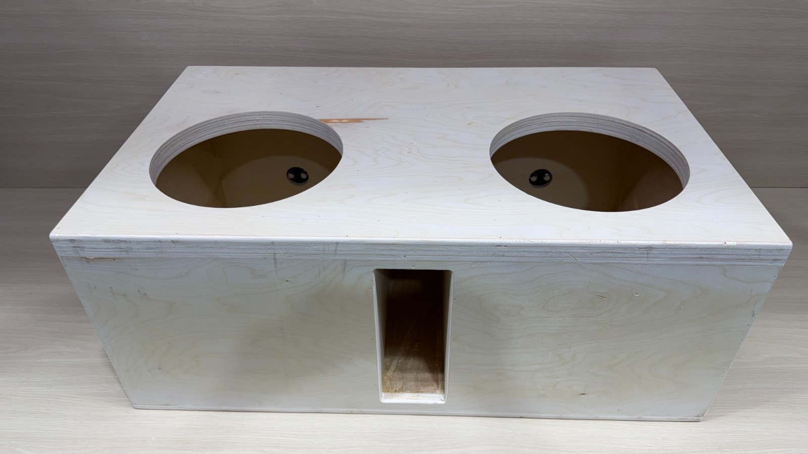 2X12" HEAVY DUTY Birch Double Baffle Vented Subwoofer Box Ported Enclosure