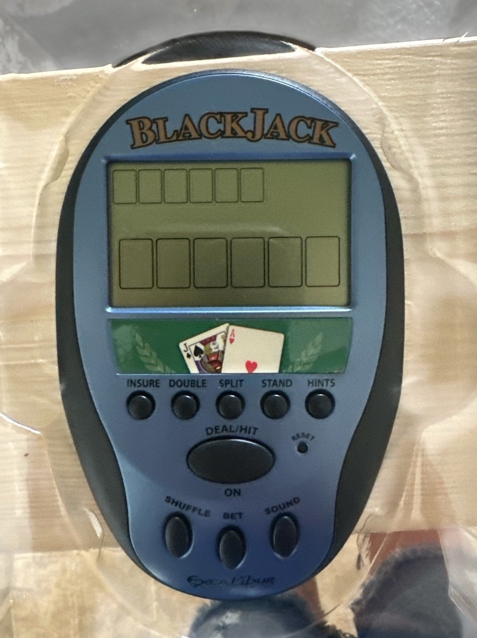 Excalibur Electronic Blackjack New In The Box Handheld Game