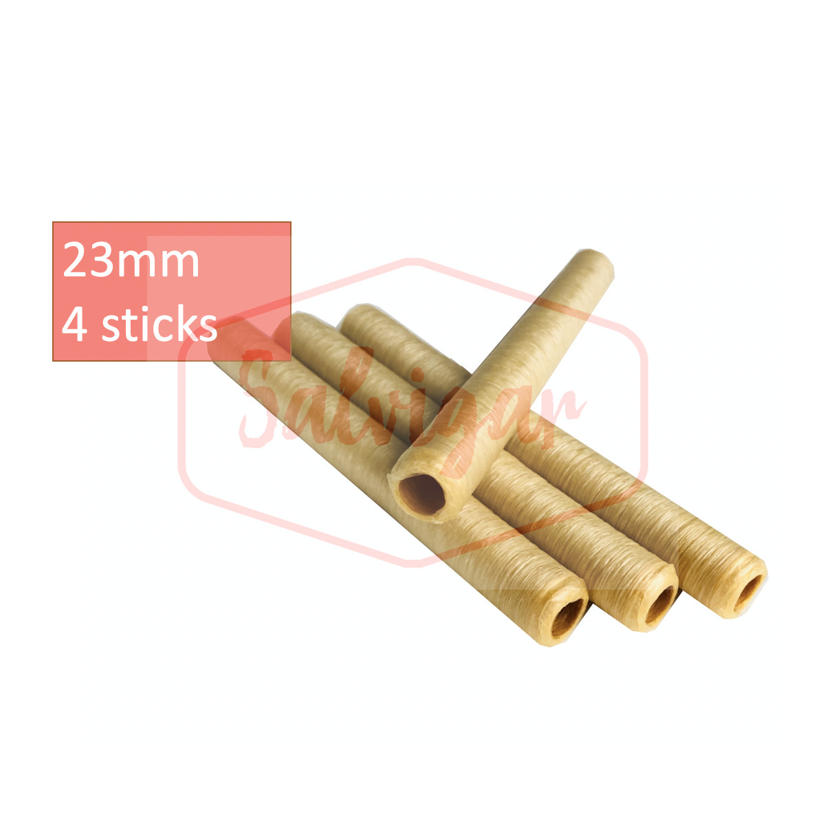 Collagen Casings Dry 23mm / 50ft for stuffing 53 Lb 180 sausages 4 sticks