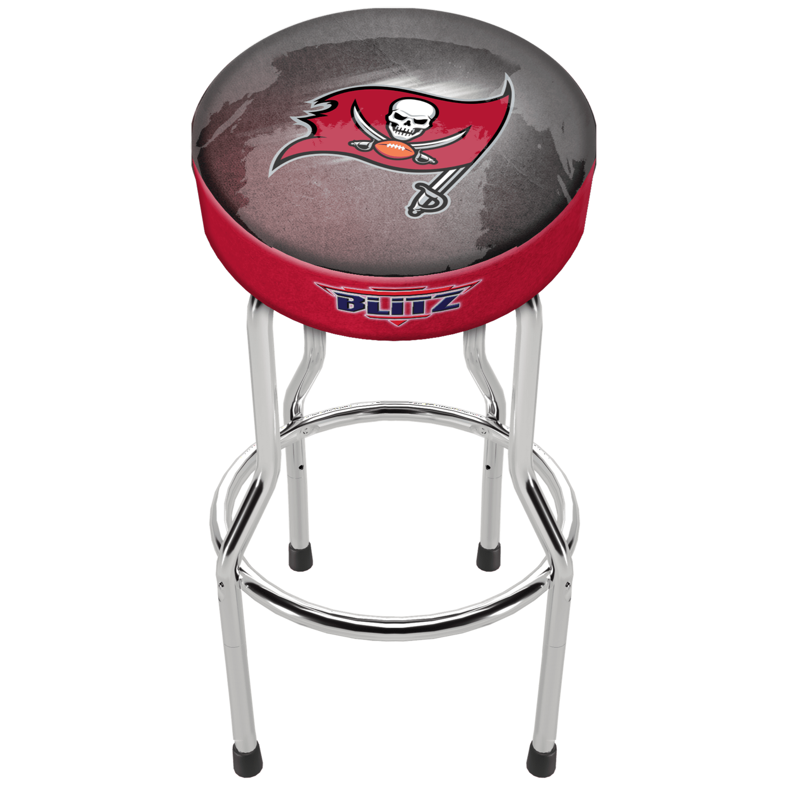NFL Team Logo Bar Stool Adjustable Swivel Seat High Back Chair Blitz Football