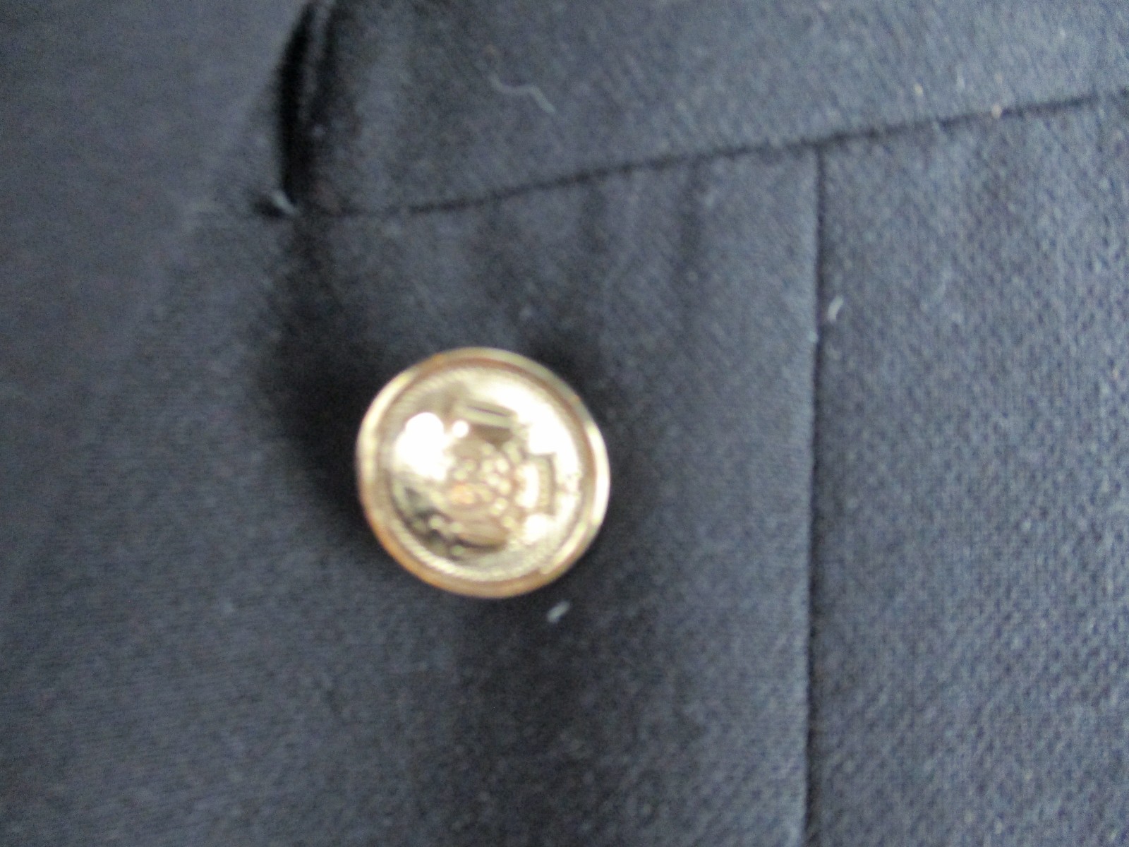 DECJUBA KIDS Girls Double-Breasted Blazer Jacket Black Size 16 Gold Buttons